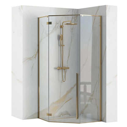 Duschkabine DIAMOND GOLD 100x100  1