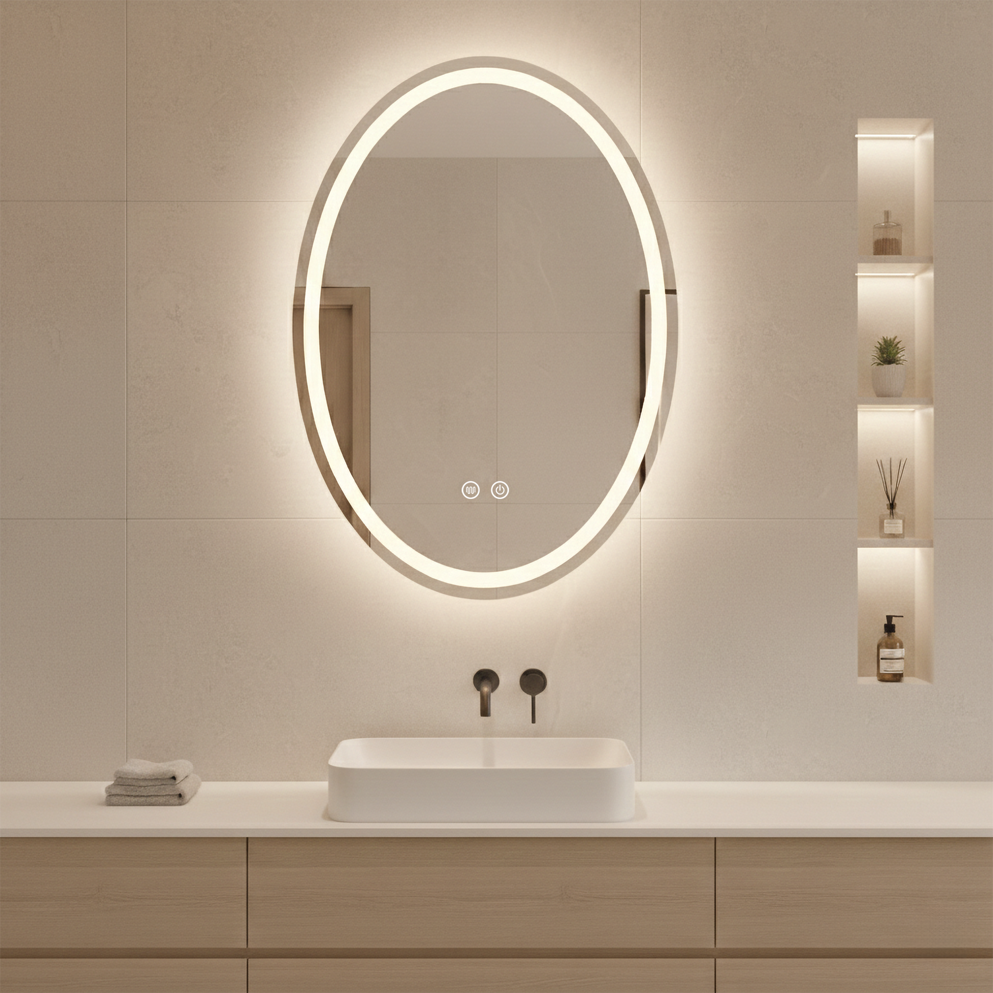 Spiegel LED Marco 60x80 cm  3