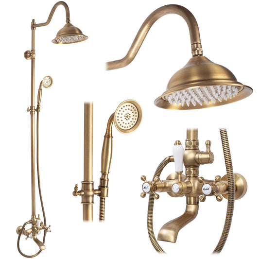 Duschgarnitur REA BERGAMO antique bronze  1