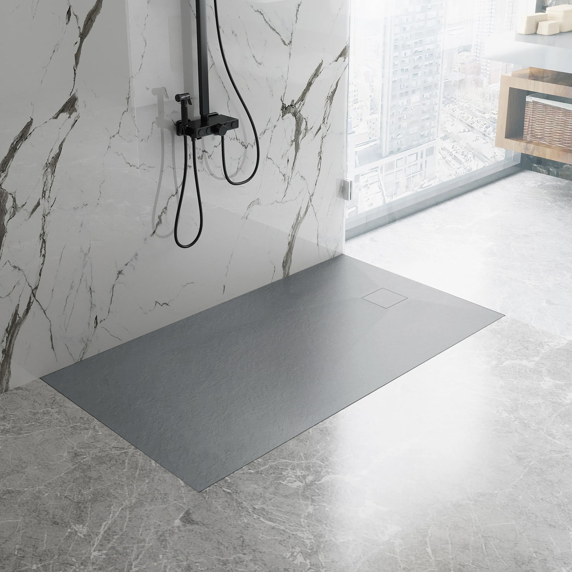 Duschtasse Magnum Grey 120x90  6