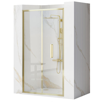 Duschtür REA Rapid Fold 100 Gold 1