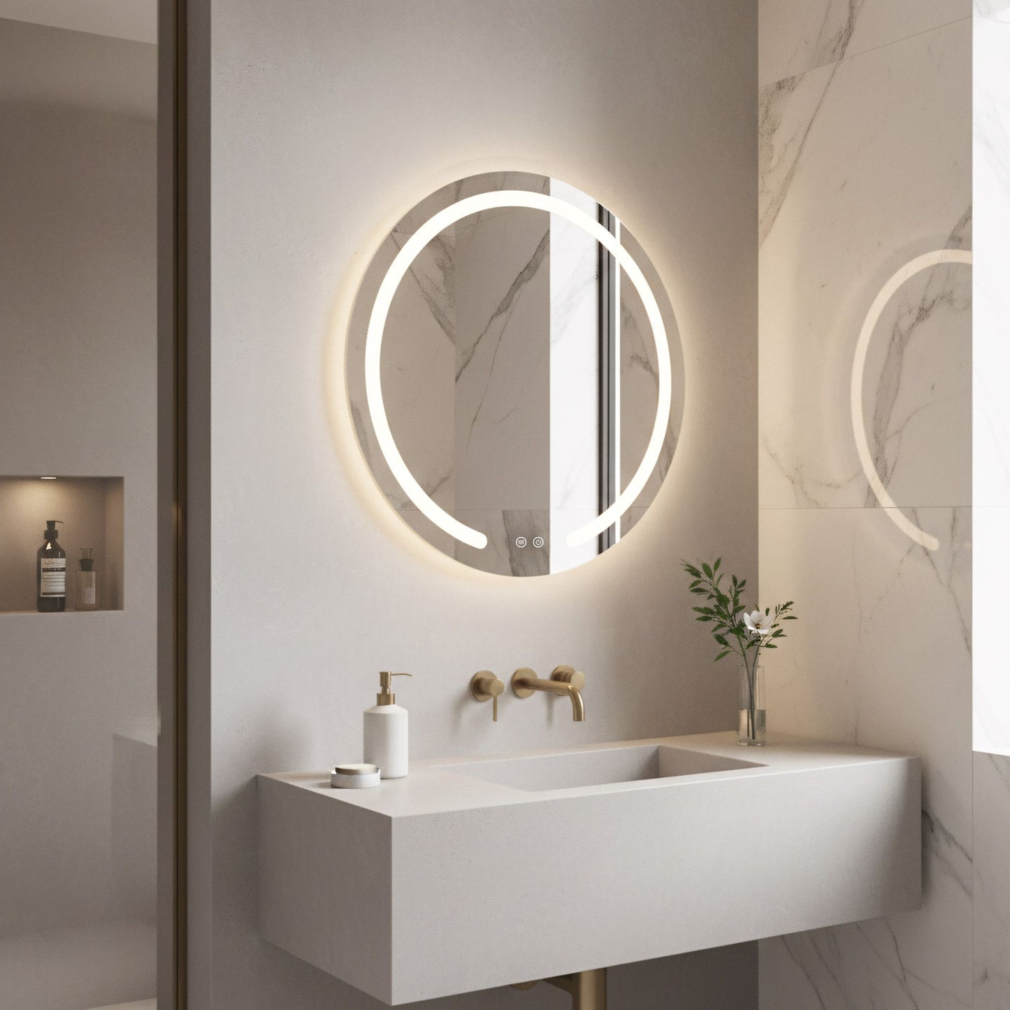 Spiegel LED 50cm Modern  3