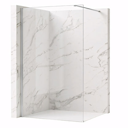 Duschwand Rea Flexi Transparent / Chrome 140  1