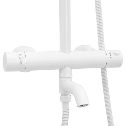 Thermostat Duschset Lungo White Matt Matt 6