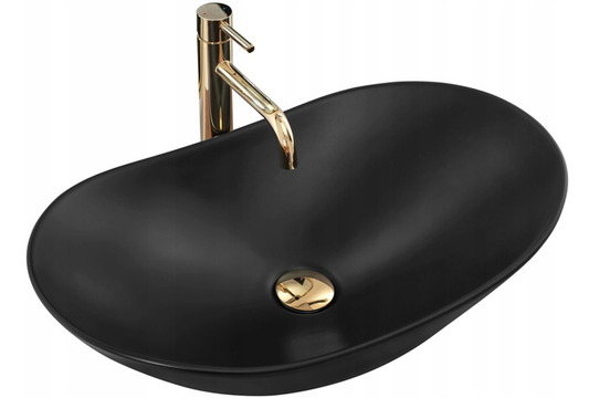 Aufsatzwaschbecken Rea Royal 60 Black matt  1