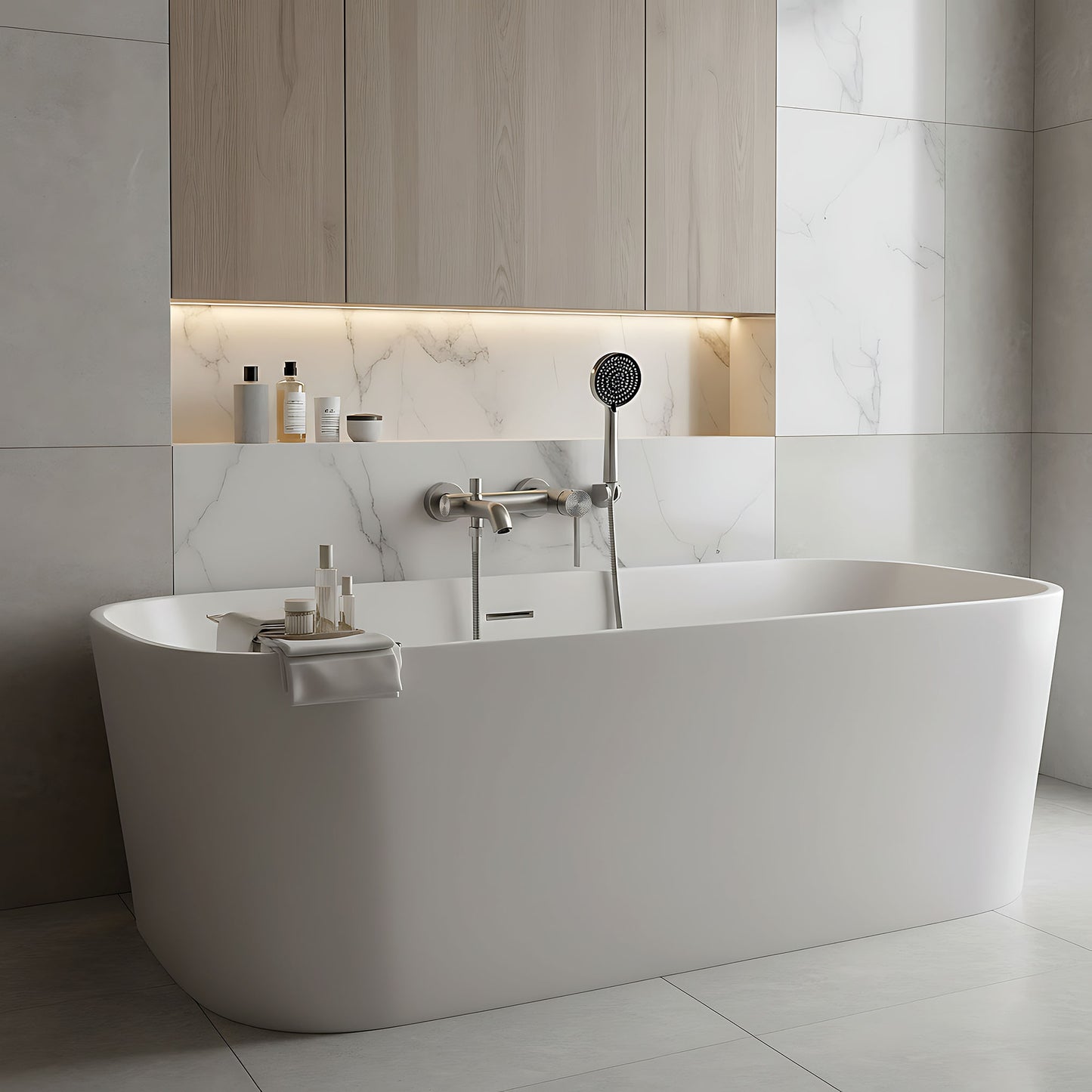 Wannenarmatur Rea Foster Nickel Brush  8