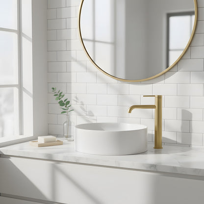 Waschbeckenarmatur Rea Spot Brush Gold High  4