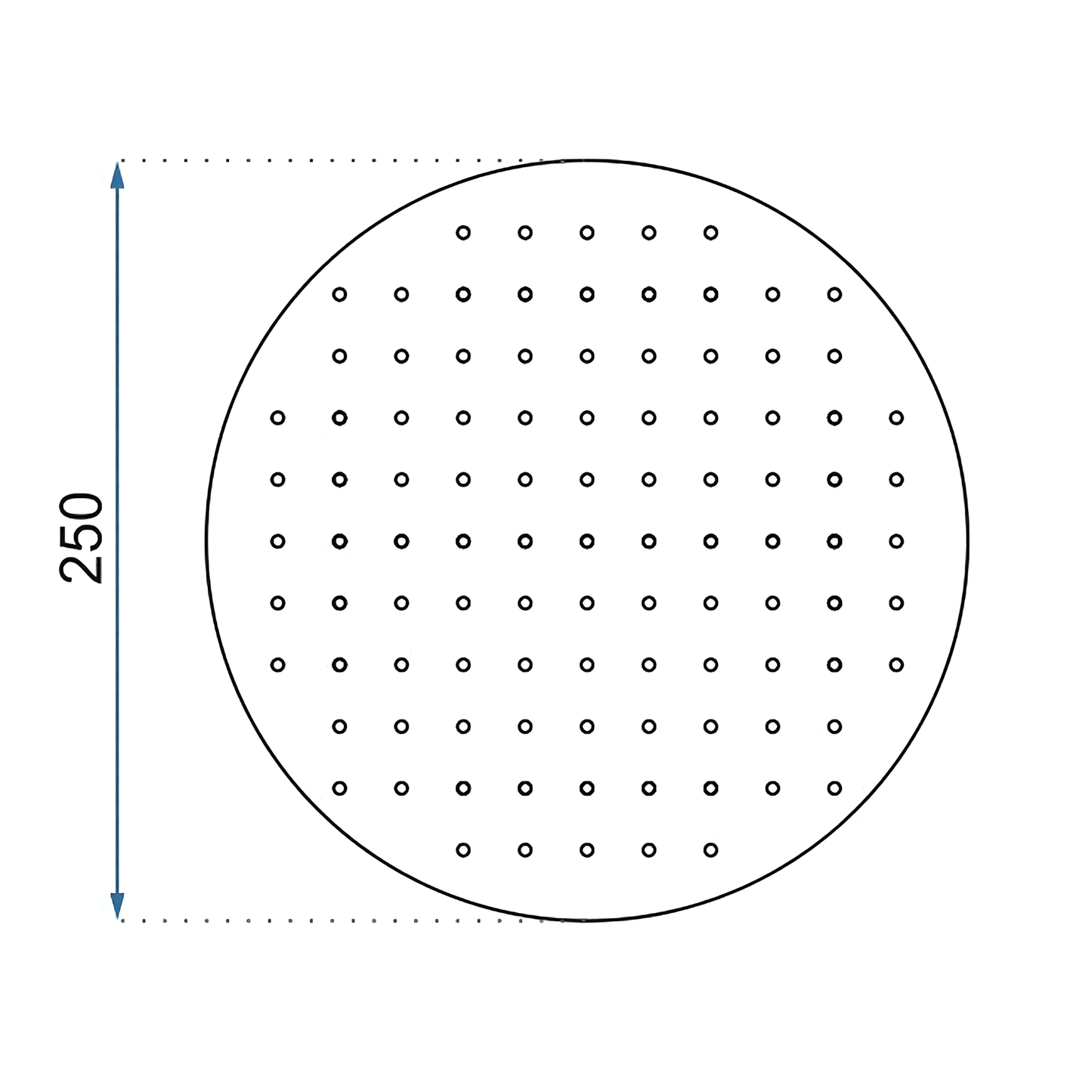 Duschkopf Rea Chrome 25cm  5