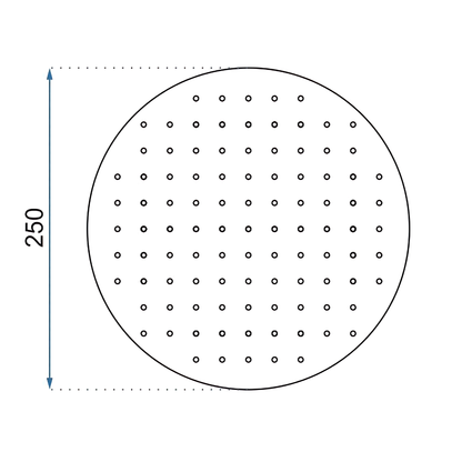 Duschkopf Rea Chrome 25cm  5