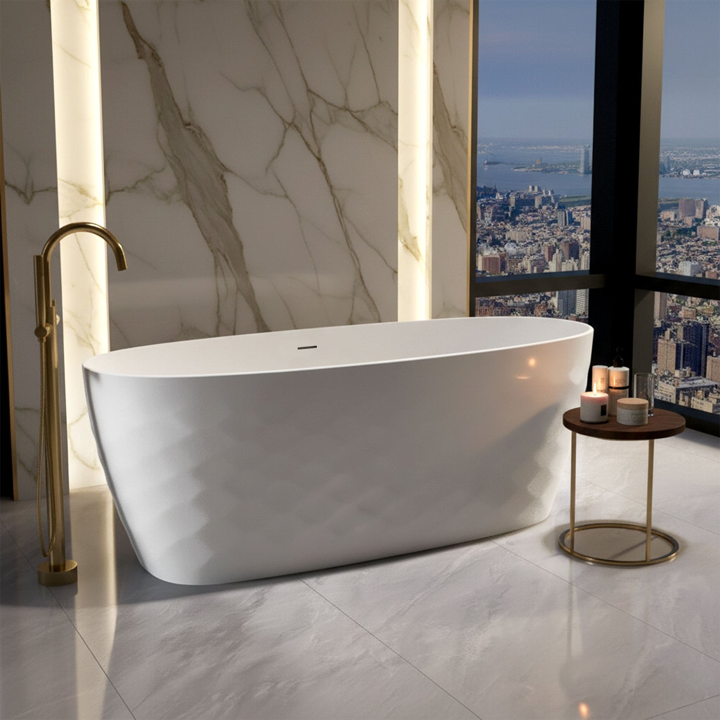 Freistehende Acrylbadewanne Gaja 170  3