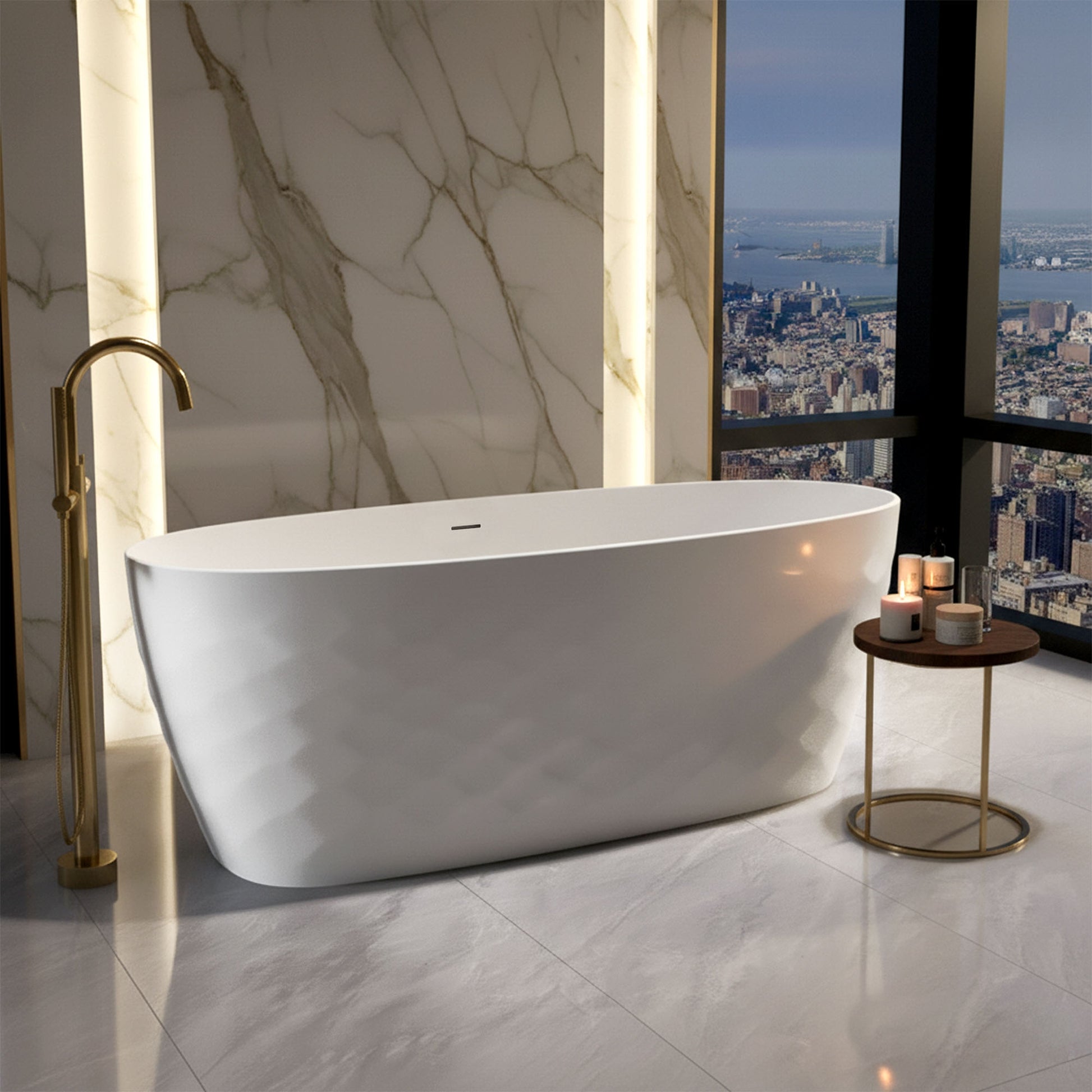 Freistehende Acrylbadewanne Gaja 170  3