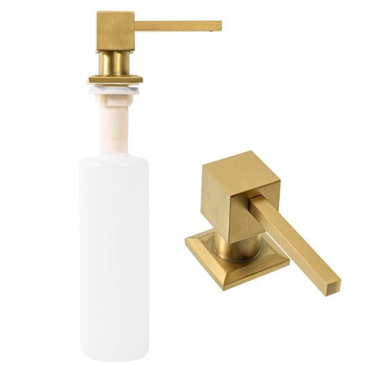 Spender Für Seife Gold Brush Square  1
