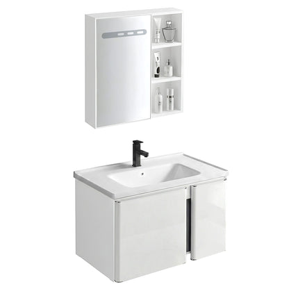 Badezimmermöbel-Set mit Waschbecken Tula 60cm White  2