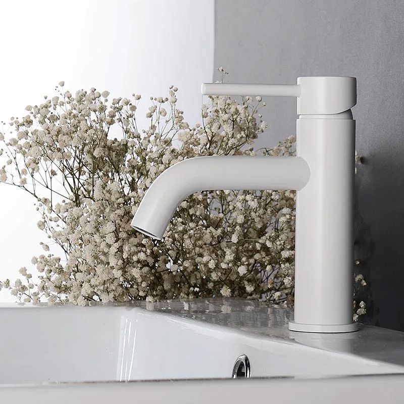 Waschbeckenarmatur Rea Lungo White Low 6