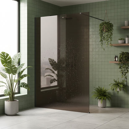 Duschwand Rea Flexi Brown / Titan 110  3