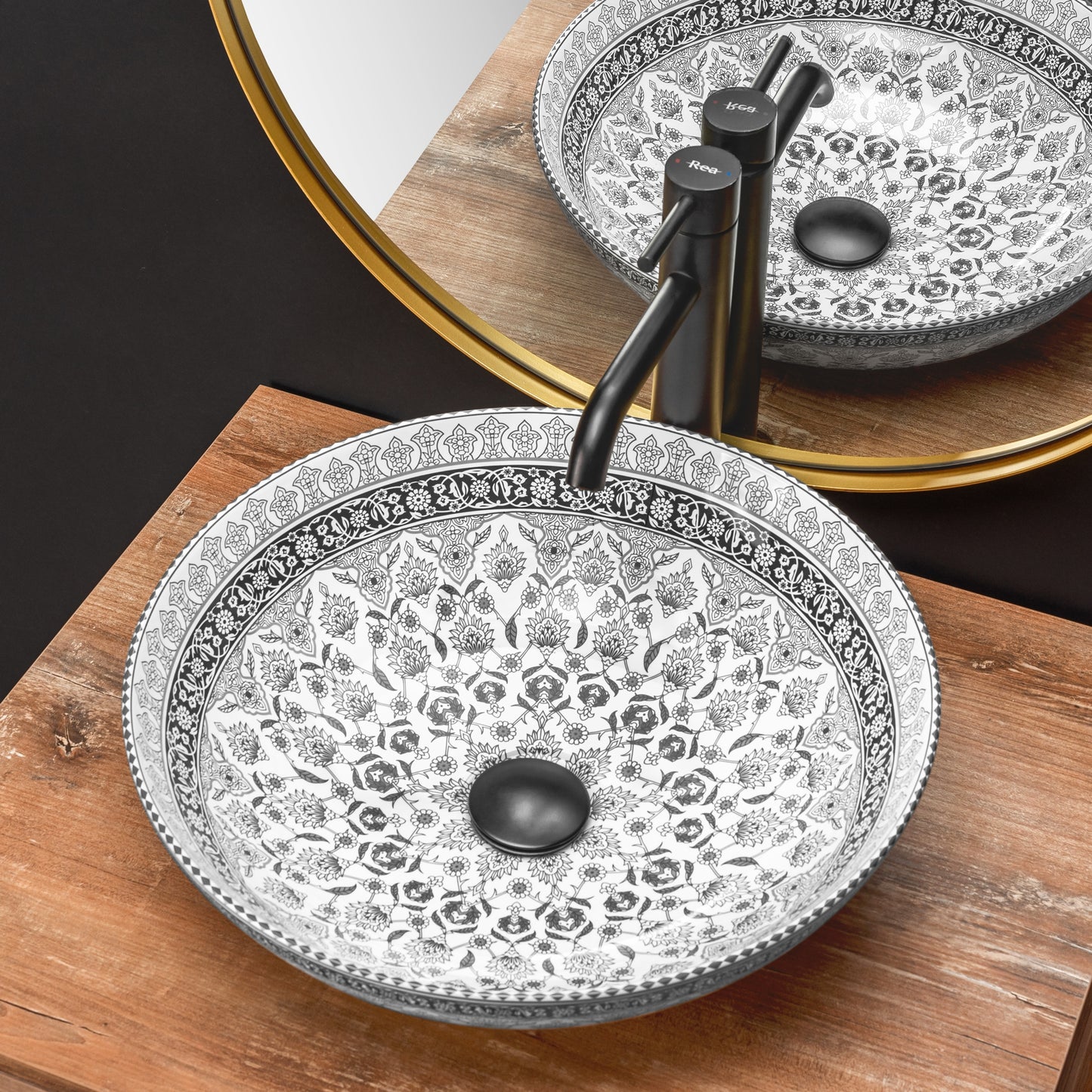 Aufsatzwaschbecken Rea Arte dark grey  4