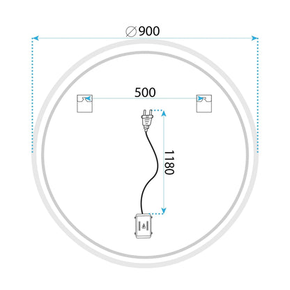 Spiegel LED SOFT 90  10