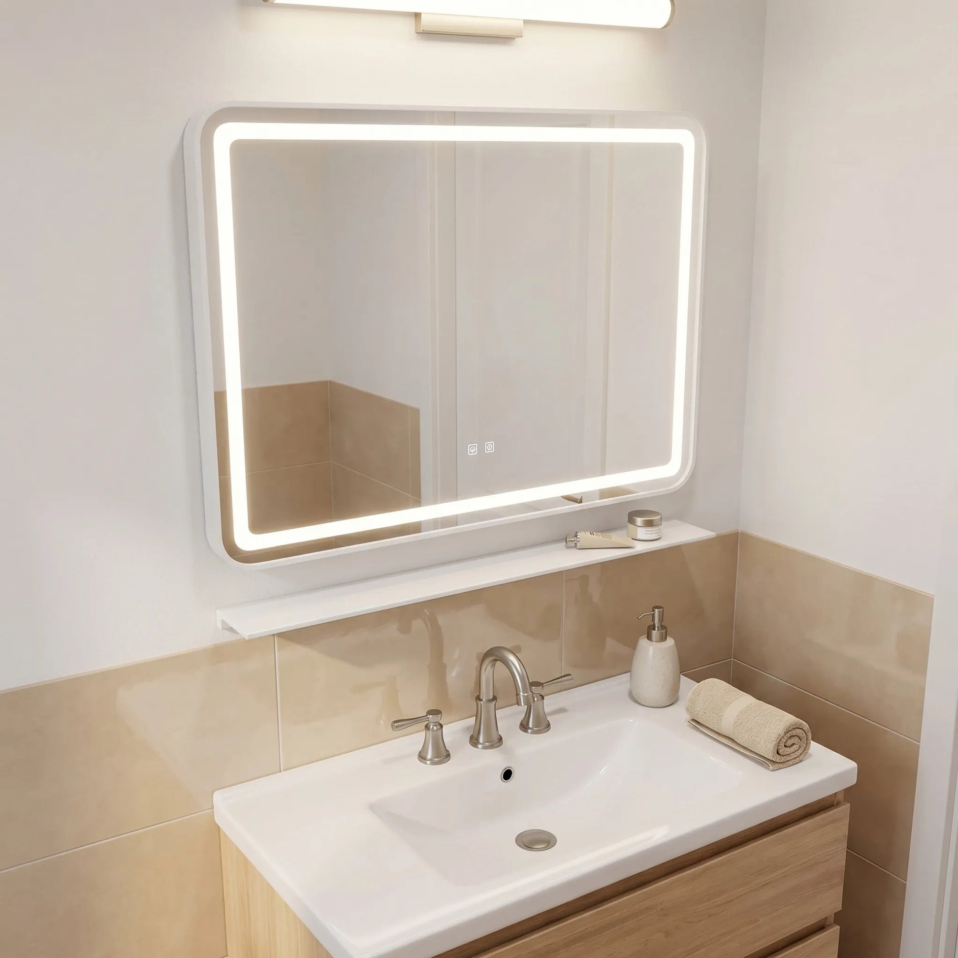 LED Regalspiegel 80x60 cm L-8060  10