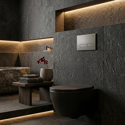 Unterputz-WC-Gestell Set Slim 024N Mit Titan HD Drückerplatte 10