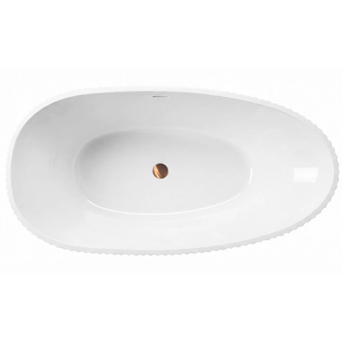 Freistehende Acrylbadewanne Carmen 170 Schwarze Stöpselabdeckung 10