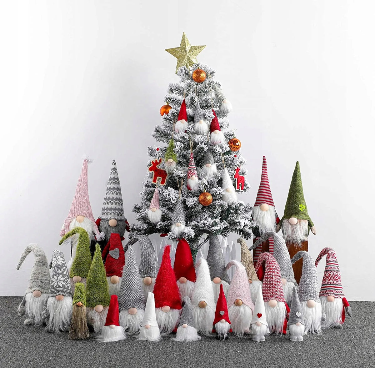 Weihnachtszwerg 50cm RED/GREY YX-019 10