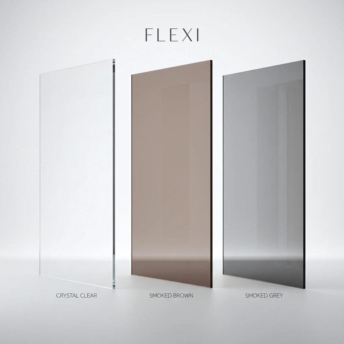 Duschwand Rea Flexi Brown / Black 90 10