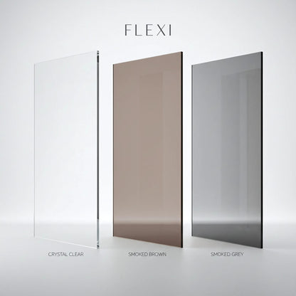 Duschwand Rea Flexi Brown / Black 140 10