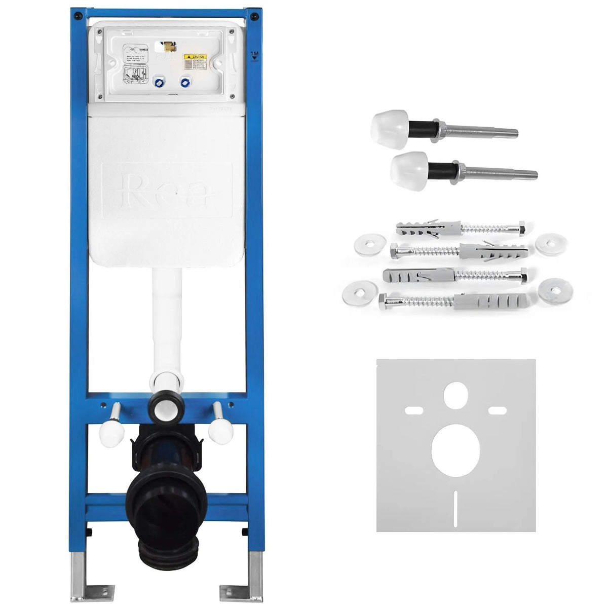 Unterputz-WC-Gestell Set Slim 024N Mit T Brush Steel Drückerplatte 10