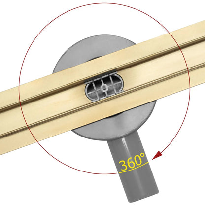 Duschrinne Rea Neo Slim Mirror Gold Pro 50 10