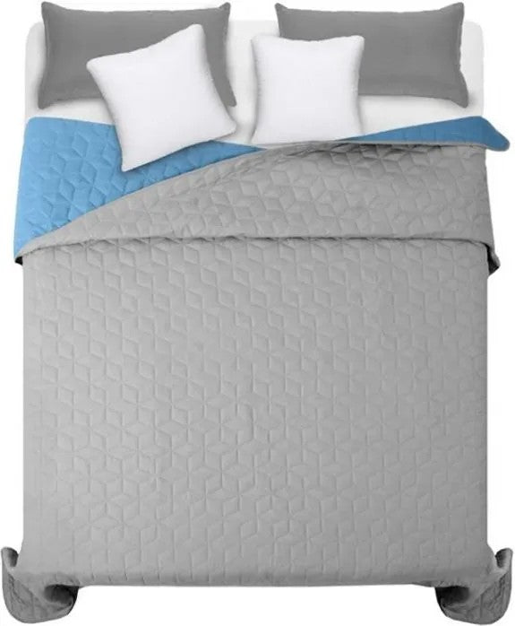 Tagesdecke Diamante L.Grey / Blue 220x240 10