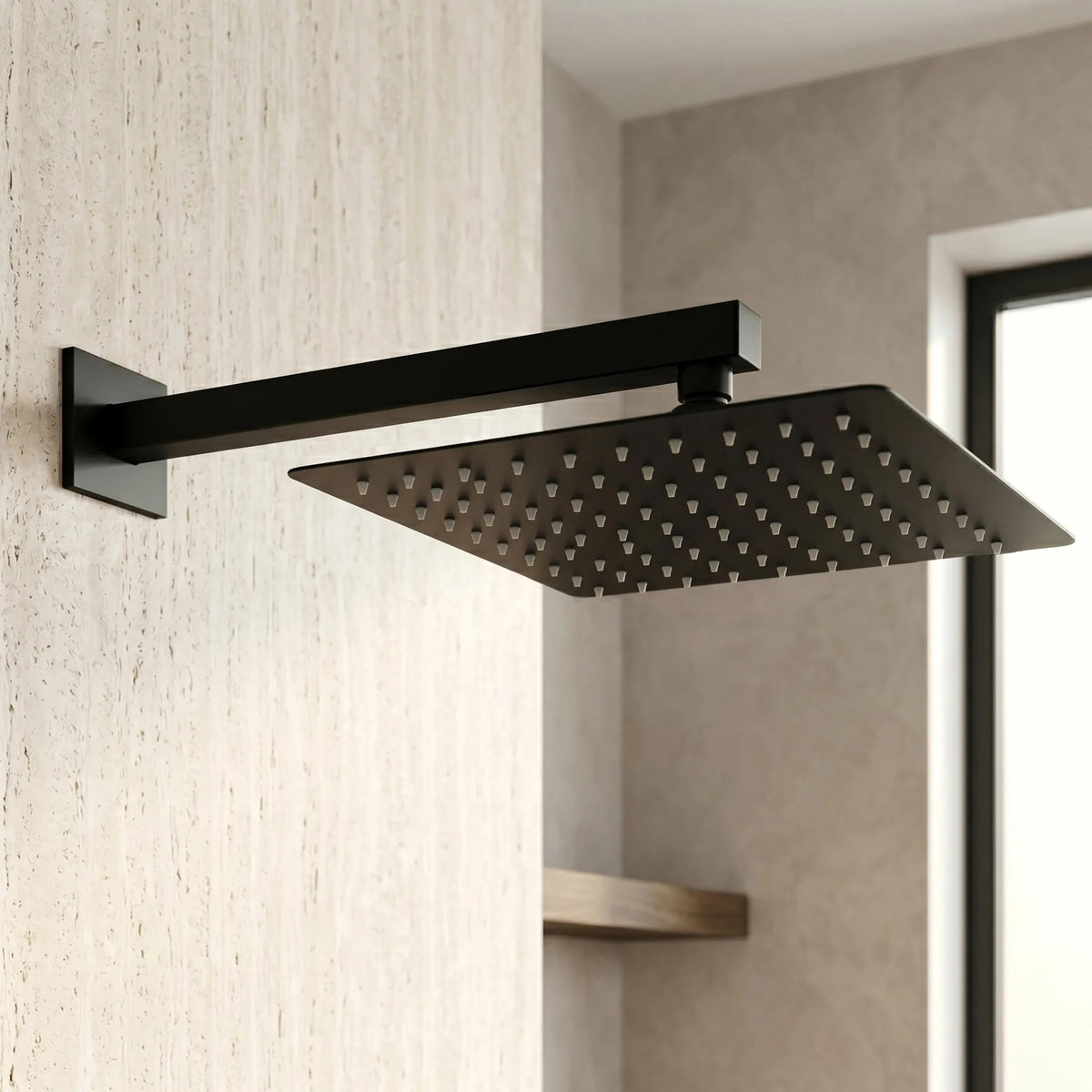 Quadratische Regendusche REA JS-P015B 30cm Black 10