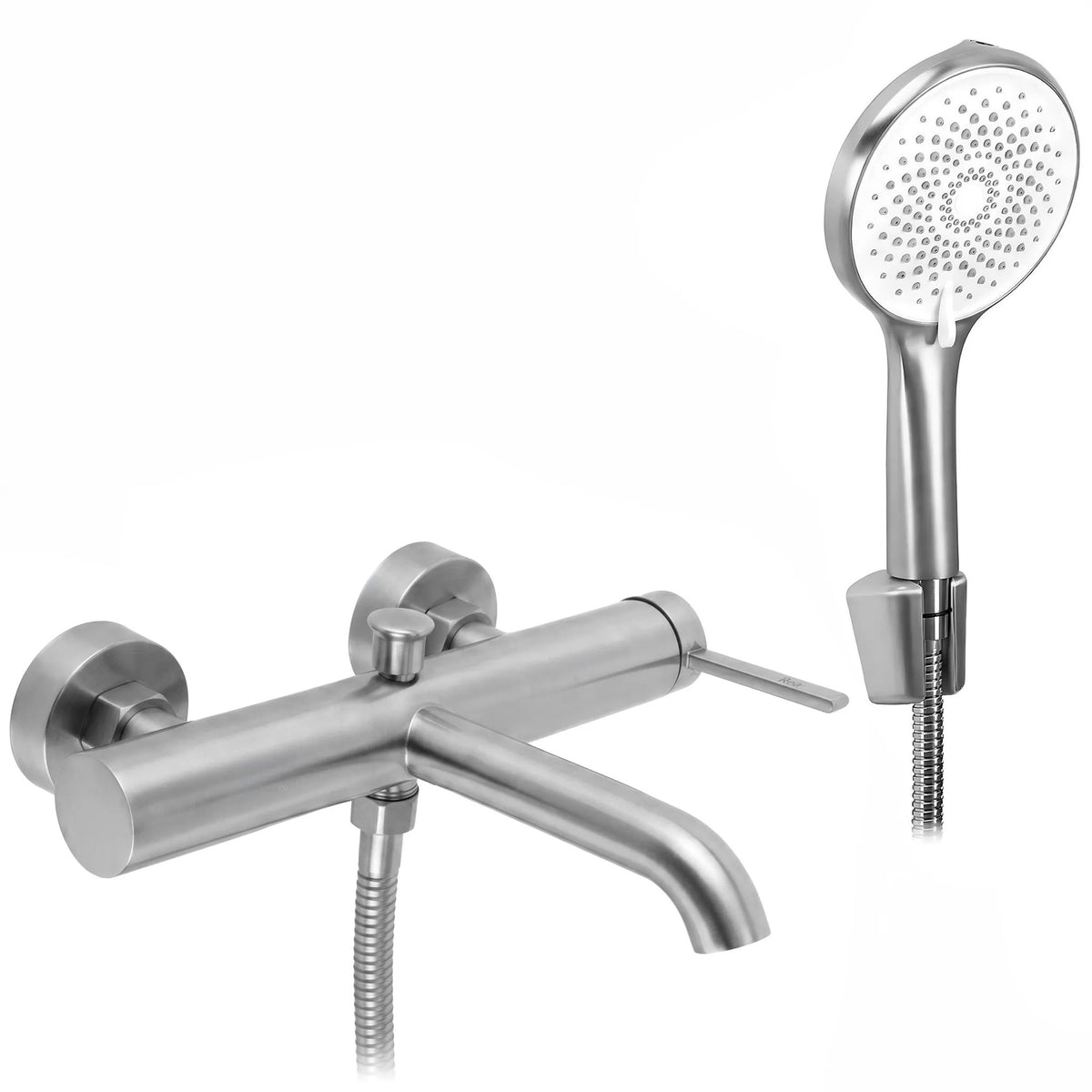 Wannenarmatur REA Rivo Brush Nickel 10