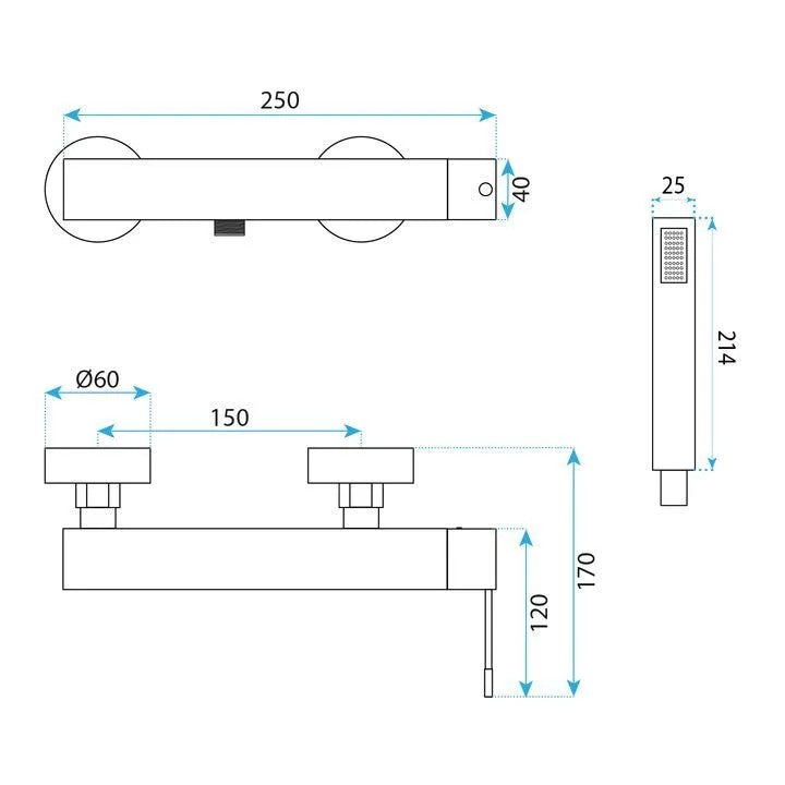 Badewannenarmatur REA Venti Chrome 10
