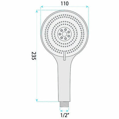 Handbrause REA JS-019 BRUSH NICKLE 10