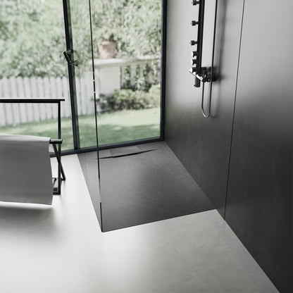 Duschtasse Bazalt Black 90x90  3