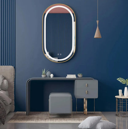 Spiegel LED OLL 60x90 cm Brush Gold  5