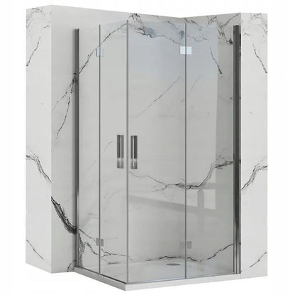 Duschkabine Rea Molier Chrome Double 90x90  1