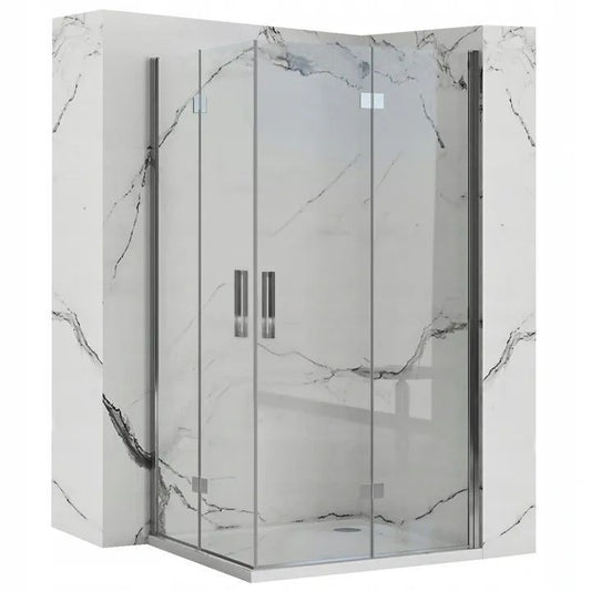 Duschkabine Rea Molier Chrome Double 90x90  1