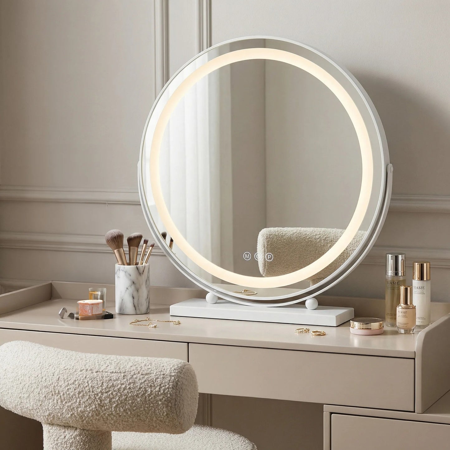 Spiegel LED MAKE-UP White 50 cm  11