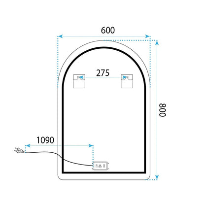 Spiegel LED 80x60cm CAMLOT  11