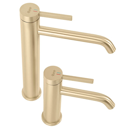 Waschbeckenarmatur Rea Rivo Brush Gold  11