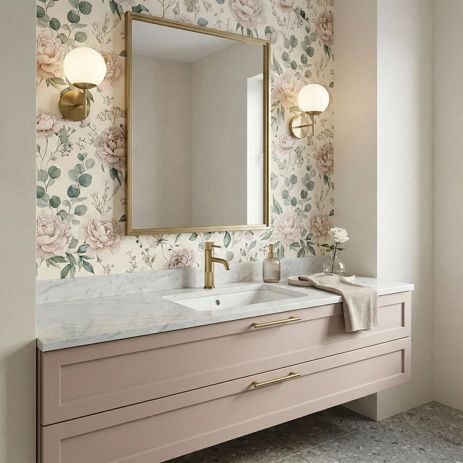 Waschbeckenarmatur Rea Lungo Stripe Brush Gold Low  11