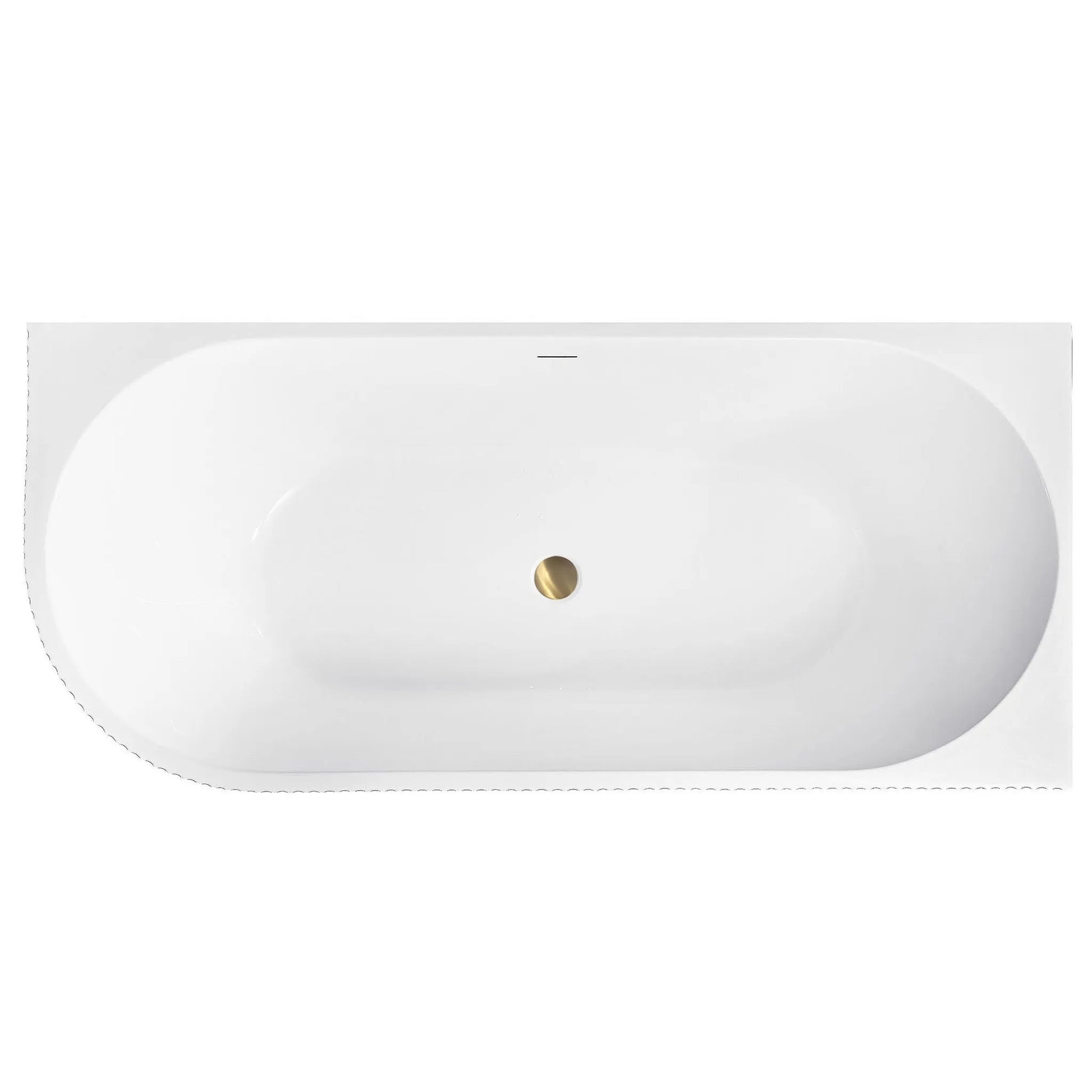 Acryl Eckbadewanne WENUS RIGHT 170 Schwarze Stöpselabdeckung 11