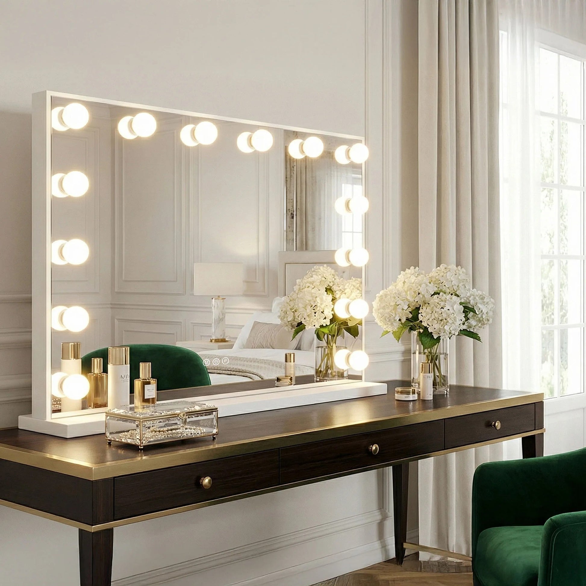 Spiegel LED HOLLYWOOD White 80x60  11