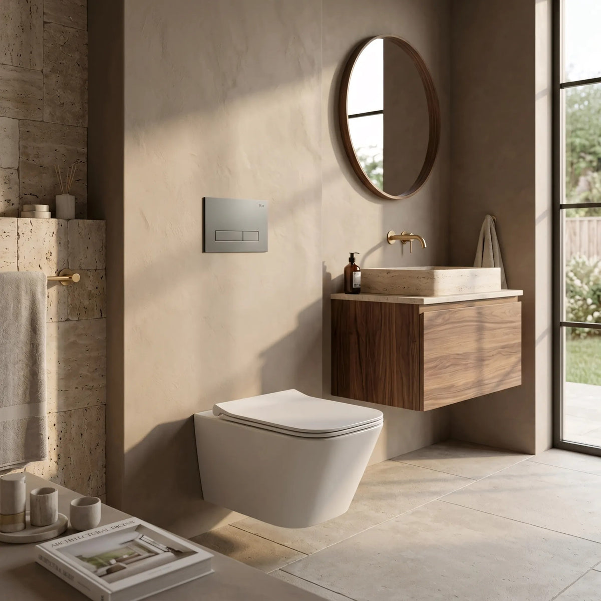 Unterputz-WC-Gestell Set Slim 024N Mit Titan HD Drückerplatte 11