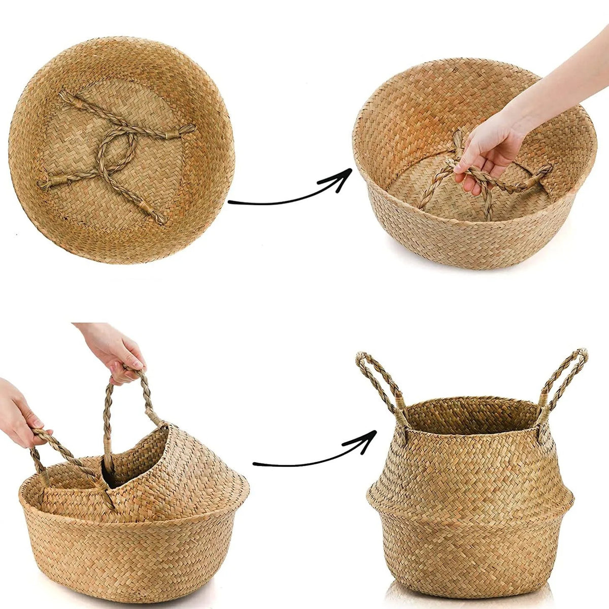 Natürlicher Boho-Korb YT21B-35 11