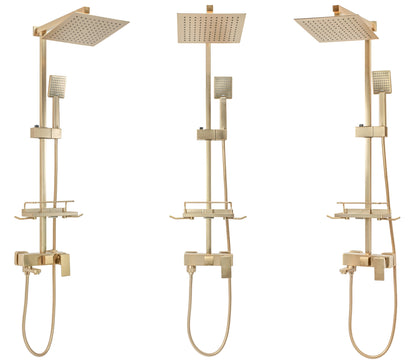 Duschgarnitur REA JACK BRUSHED GOLD  2