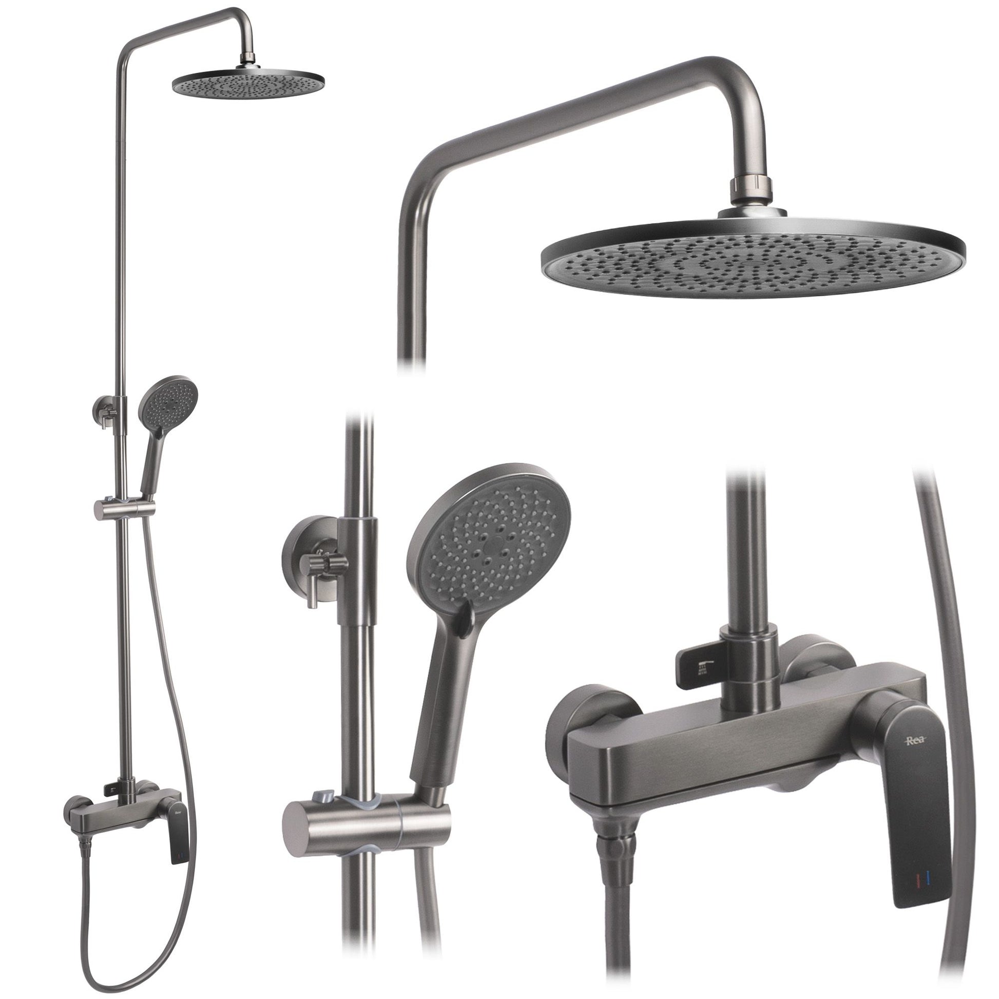 Duschgarnitur REA AVALON Titanium  3