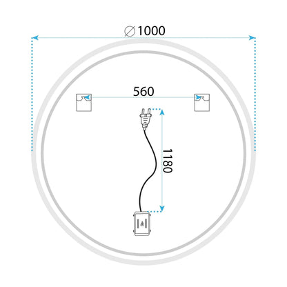 Spiegel LED SOFT 100  12