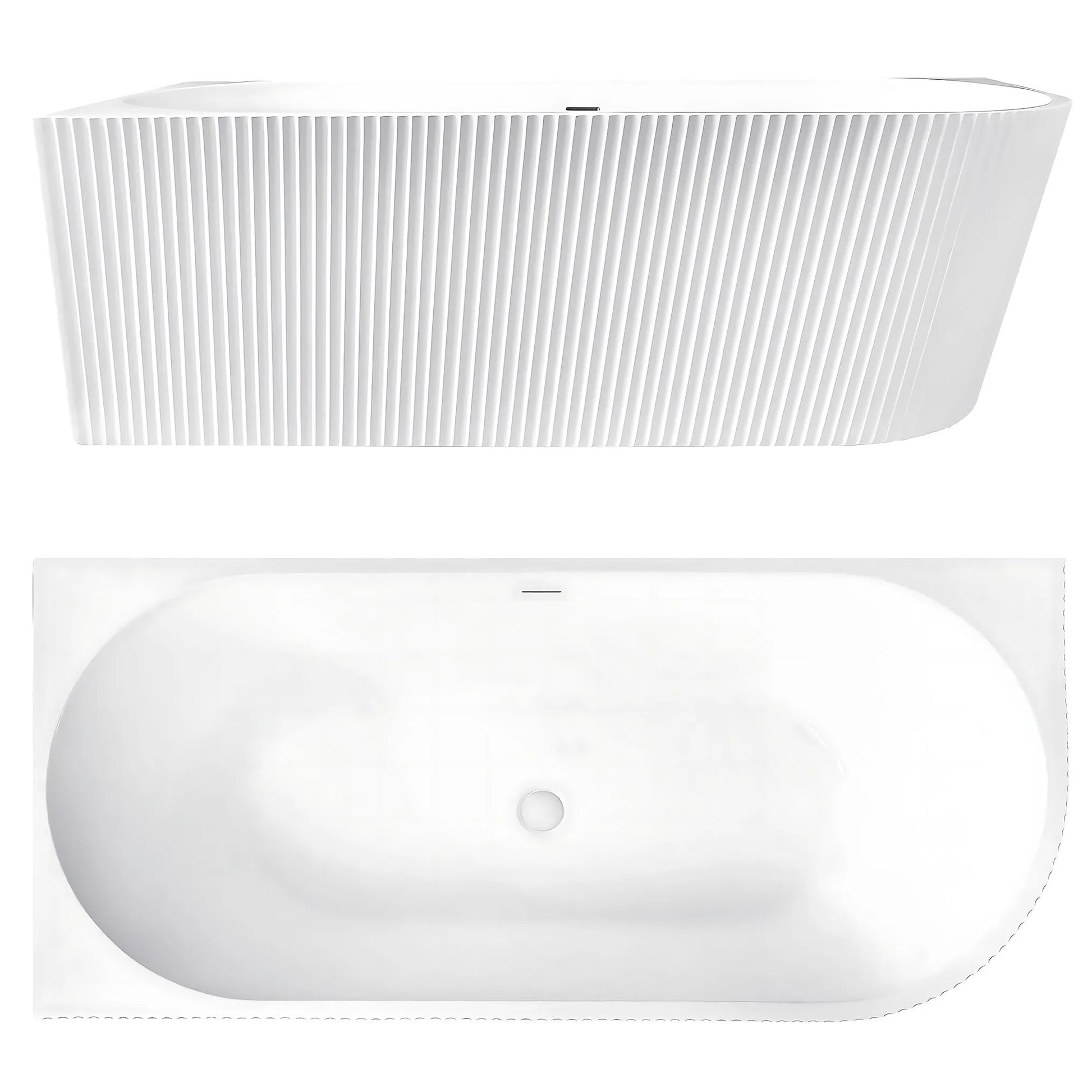 Acryl Eckbadewanne WENUS LEFT 170cm Gebürstete Gold Stöpselabdeckung 12